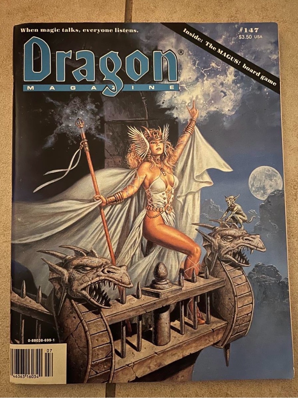 Magazine Fantasy Wall Art - Blue Cover